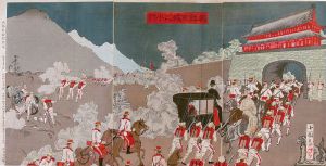 Kokunimasa/The Small Fight in Seoul, Korea durning Sino-Japanese War in 1894-1895[朝鮮京城之小戦図]
