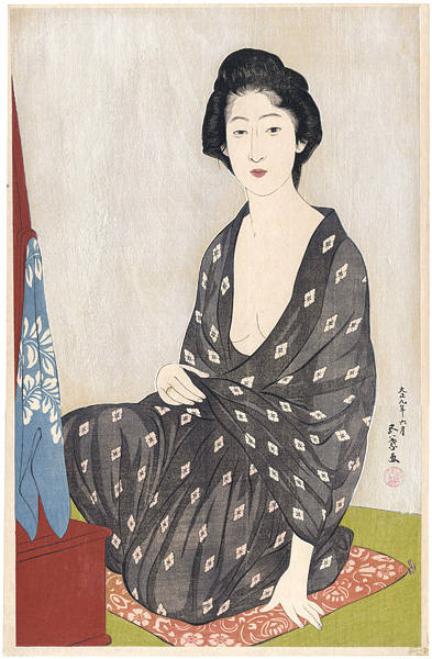 Hashiguchi Goyo “Woman in a Summer Kimono”／