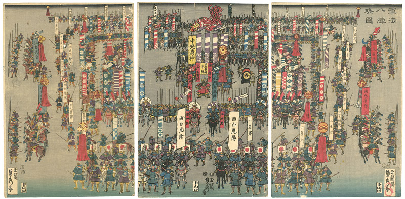 Sadahide “Abbreviated View of Eight-style Military Formation”／