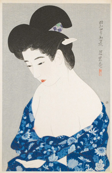 Ito Shinsui “Modern Beauties First Series / New Cotton Kimono”／