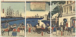 Yoshitora/Complete Enumeration of Scenic Places in Foreign Nations / Port of London England[蛮国名勝尽競之内　英吉利龍動海口]