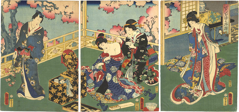 Kunisada II “Edo Murasaki Genji Moyo”／
