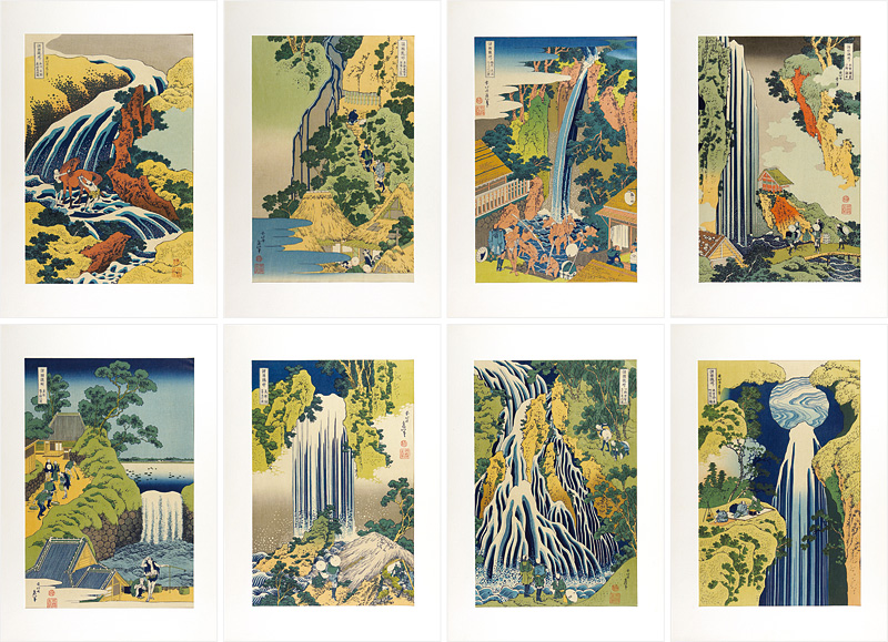 Hokusai “TOUR OF WATERFALLS IN VARIOUS PROVINCES 【Reproduction】”／