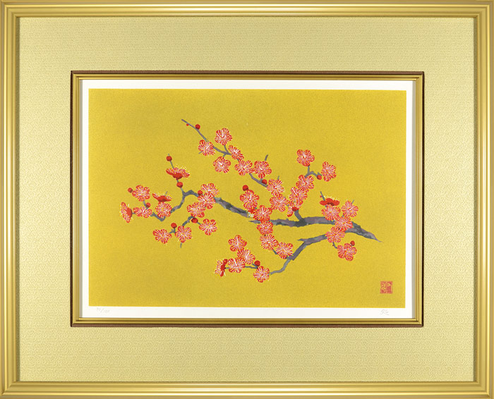 Kayama Matazo “Red-blossomed Plum Tree ”／