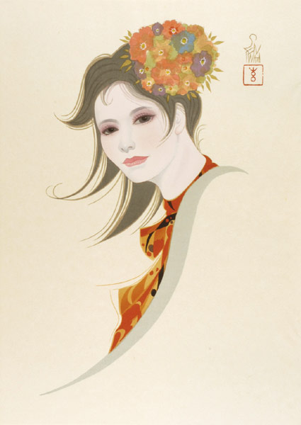 Iwata Sentaro “Compilation of Masterpieces of Bijin Woodblock Prints / Shallow Spring”／