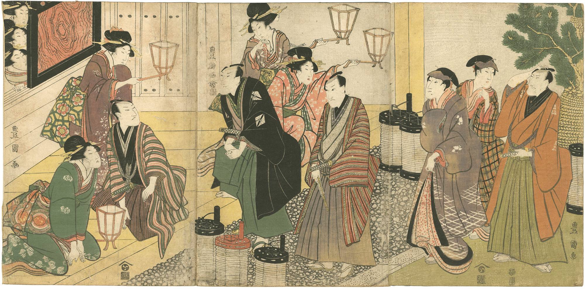 Toyokuni I “Kabuki actors print”／