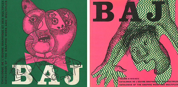 “ENRICO BAJ CATALOGUE OF THE GRAPHIC WORK AND MULTIPLES I・II” ／