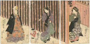 Kunisada I/Kabuki Scene from　Yayoi No Hana Sennin Kamuro[宿花千人禿]