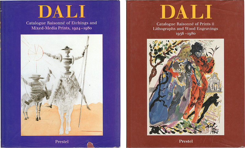 “DALI：Catalogue Raisonne of Prints-Etchinngs and Mixed-Media Prints and Lithographs and Wood Engravings” ／