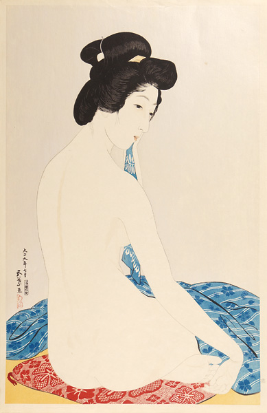 Hashiguchi Goyo “Woman after a bath 【Reproduction】 ”／