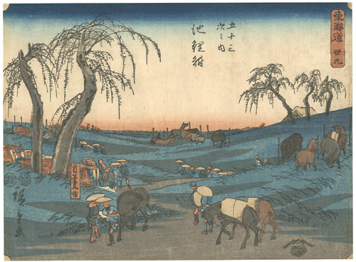 Hiroshige I “53 Stations of Tokaido / Chiryu (Tsutaya Edition)”／