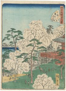 Hiroshige II/Forty-eight Famous Views of Edo / no.10 Kiyomizu Hall at Ueno[江戸名所四十八景　十　上野清水堂　]