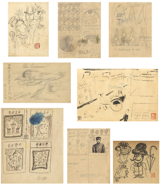 Kawakami Sumio “Rough Sketch for the Cover of Magazines”／