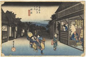 Hiroshige I/53 Stations of Tokaido / Goyu[東海道五十三次之内　御油]