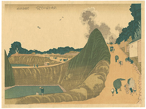 Hokusai “Ushigafuchi at Kudan in Edo 【Reproduction】”／