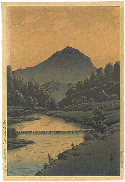 Kawase Hasui “Mount Kamaga, Hida”／