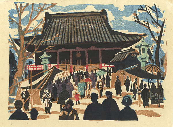 Saito Kiyoshi “Recollections of Tokyo / Asakusa Kannon Temple”／