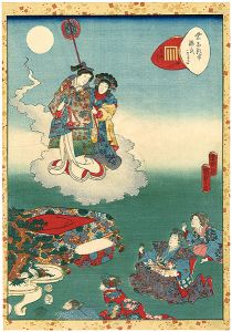 Kunisada II/Lady Murasaki's Genji Cards / Maboroshi[紫式部げんじかるた　四十一　まぼろし]