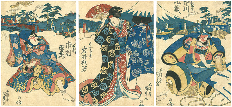 Kunisada I “Kabuki print	”／