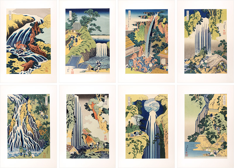 Hokusai “Tour of Waterfalls in Various Provinces 【Reproduction】”／