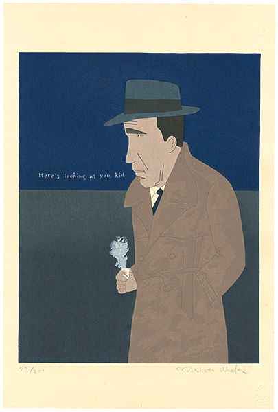 Wada Makoto “”Rick's Cafe American”, Portrait of The Owner : Humphrey Bogart”／