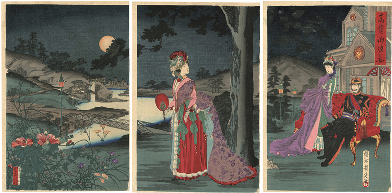 Chikanobu “Nobility in the Evening Cool”／