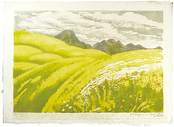 Oda Kazuma “Picture Album of the Famous Mountains of Japan, First Series : #3”／