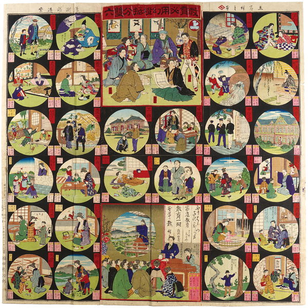 Hiroshige III “Sugoroku (Board Game) ”／