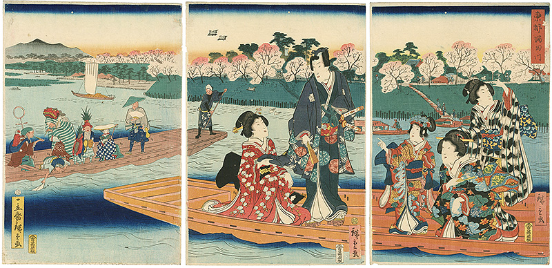 Hiroshige II “the Sumida River in the Eastern Capital	”／