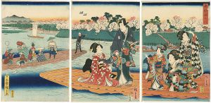 Hiroshige II/the Sumida River in the Eastern Capital	[東都隅田川]