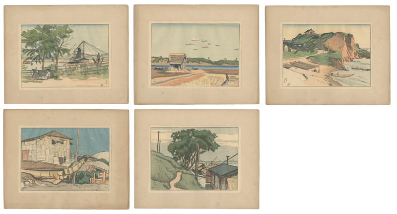 Ishii Hakutei “Landscape Prints of Japan / Series 4, Shimofusa	”／