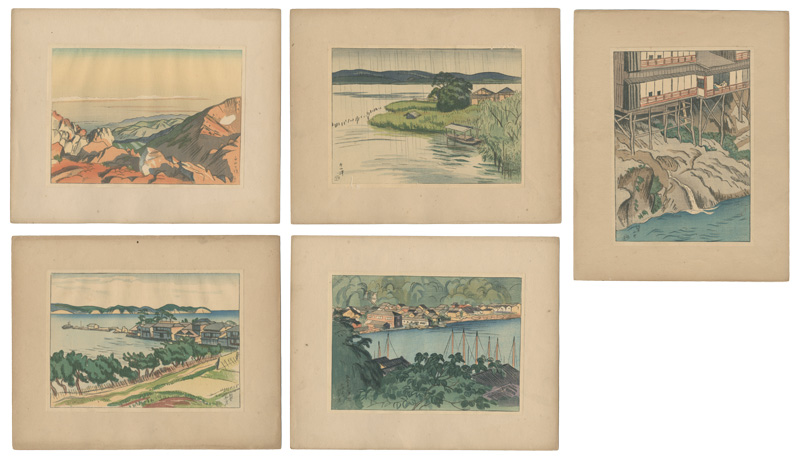 Ishii Hakutei “Landscape Prints of Japan / Series 1, Hokuriku”／