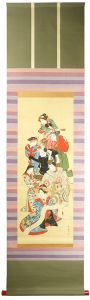 Mihata Joryu/Kabuki Dance in which the dancer quickly changes his clothes seven times (Shichihenge)[七変化所作事]