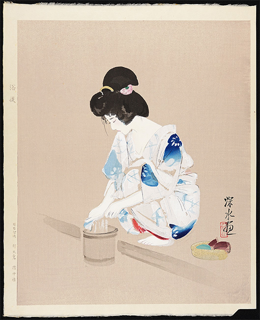 Ito Shinsui “A woman after the bath”／