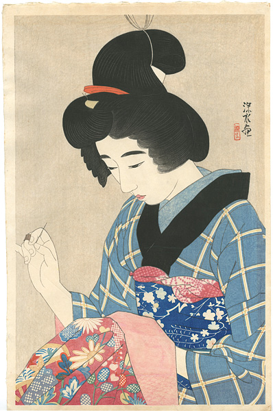 Ito Shinsui “Modern Beauties First Series / A neck piece”／