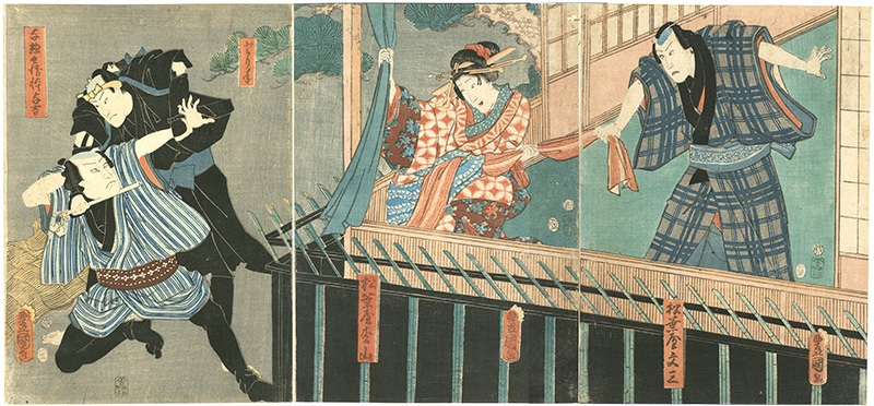 Toyokuni III “Kabuki Play : Nezumi Komon Haru no Shingata”／