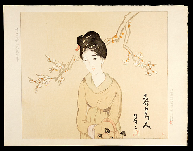 Takehisa Yumeji “A woman wainting for the spring”／