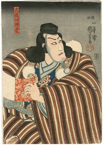 Kuniyoshi/Kabuki Actor print : Ichikawa Danjuro as Musashibo Benkei[武蔵坊弁慶　（市川団十郎）]
