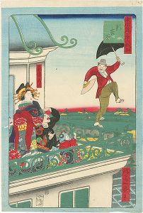 Ikkei/36 Humorous Views of Tokyo / Shin Yoshiwara (New Yoshiwara)[東京名所三十六戯撰　新吉原]
