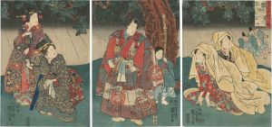 Kuniyoshi/Viewed As the Five Phases(Mitate Gogyo) / Wood, Yadorigi[見たて五行 木　やどり木]