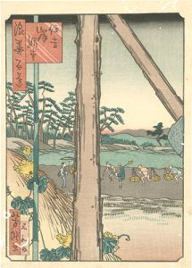 Yoshitaki/One Hundred Views of Naniwa / Princess Pine Tree by Suminoe[浪花百景　住吉岸姫松]