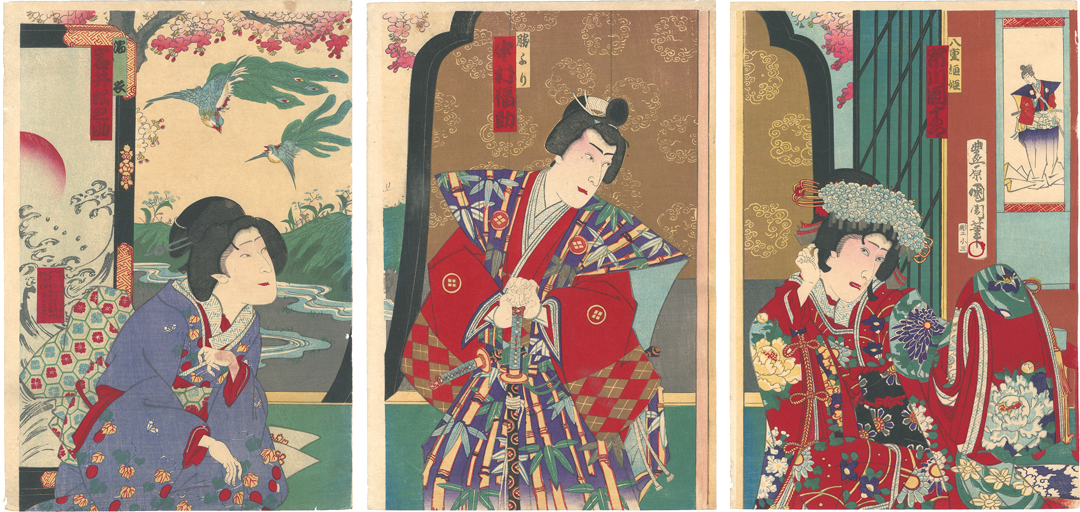 Kunichika “Honcho Nujushi Ko / the Ten Kinds of Incense”／