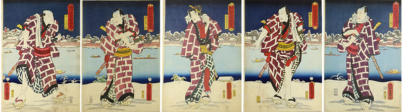 Toyokuni III “Set of the Portraits from Hit Plays of Both Historical Stories and Modern Life”／