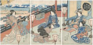 Toyokuni II/The Seventh Month from the series The Five Festivals[風流五節句　七月]