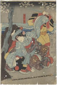 Kuniyoshi/Tamaori-hime from the Kabuki Play Ichinotani Futaba Gunki[一谷嫩軍記　玉折姫]