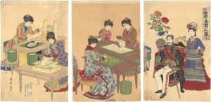 Chikuyo/Illustration of Sericulture at the Imperial Court[宮中養蚕之図]