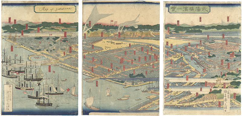 Hiroshige II “View of Yokohama in Musashi Province”／