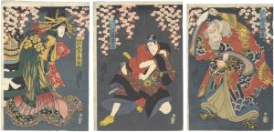 Yoshitora/Kabuki Play: Sukeroku Yukari no Edo-zakura[助六所縁江戸桜]