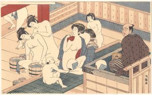 Koryusai/A Public Bath (tentative title)【Reproduction】[湯屋（仮題）【復刻版】]
