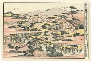 Hokusai/Oji inari shrine and the hill Asuka-yama 【Reproduction】[新板浮絵王子稲荷飛鳥山之図【復刻版】]